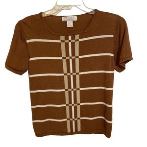 Petite Sophisticate Women Knit Top Size M Vintage